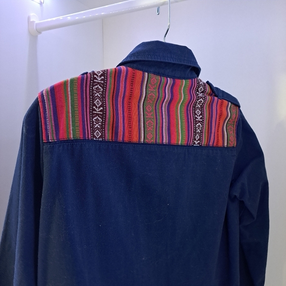 Denim Co | Blue & pink cute patterned Light womens utility jacket - Picture 9 of 13